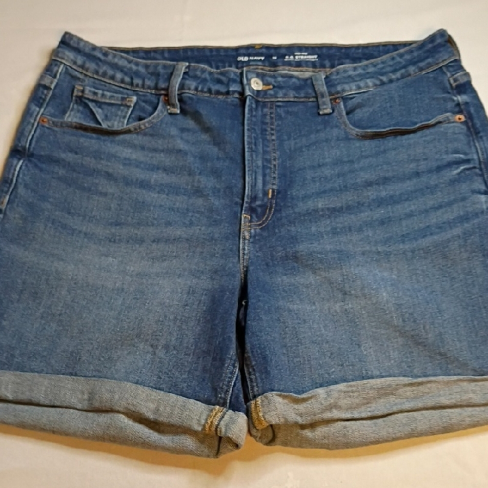 Old Navy High Rise Classic Blue Jean Shorts